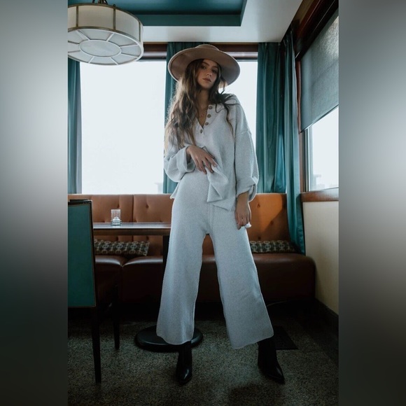 Free People Sweaters - Hailee sweater set-ivory heather